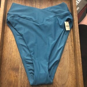 Aerie Teal High-Waisted Bikini Bottom